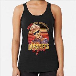 Vintage Jessica Fletcher Murder Is My Business Good Gifts Racerback Tank Top