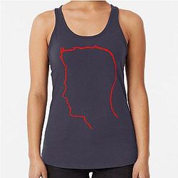 Depeche Mode Andy Fletcher profile Racerback Tank Top