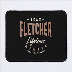 Team Fletcher Lifetime Member Personalized Name Mouse Pad