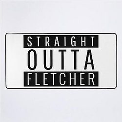 Straight Outta Fletcher North Carolina Desk Mat