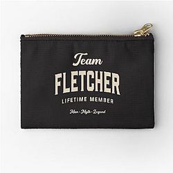 Team Fletcher Lifetime Member Personalized Name Zipper Pouch
