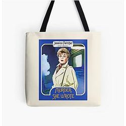 Jessica Fletcher Trading Card Murder She Wrote Fan Art Tote Bag