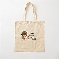 Jessica Fletcher Murder She Wrote Quote Now I May Be Wrong But Frankly I Doubt It Cotton Tote Bag