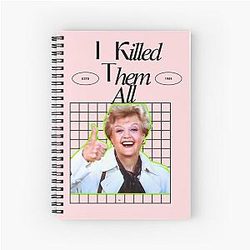 Jessica Fletcher I Killed Them All Spiral Notebook