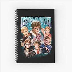 Bootleg 90's Retro Style Jessica Fletcher Rap T-Shirt Design Notebook