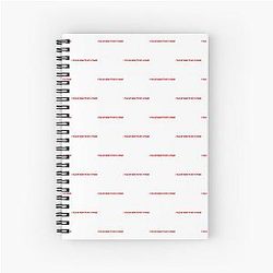 Fletcher Merch Comfy Girls Spiral Notebook