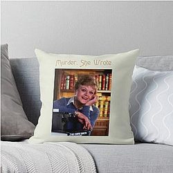 Murder She Wrote Jessica Fletcher Throw Pillow