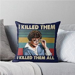 Vintage Jessica Fletcher Murder She Wrote Throw Pillow