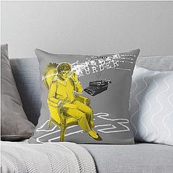 Murder She Wrote - Jessica Fletcher Tribute Throw Pillow