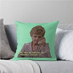 Now, I May Be Wrong Jessica Fletcher Throw Pillow