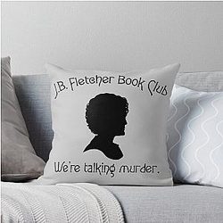 J.B. Fletcher Book Club throw pillow