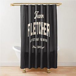 Team Fletcher Lifetime Member Personalized Name Shower Curtain