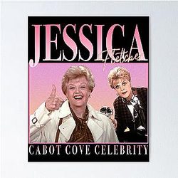 90s Retro Style Jessica Fletcher Poster