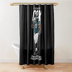 Fletcher Cox Philadelphia Football Team Shower Curtain