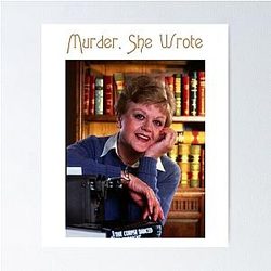 Vintage Murder She Wrote Jessica Fletcher Poster