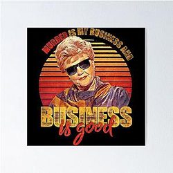 Vintage Jessica Fletcher Murder Is My Business Poster