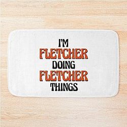 Fletcher Doing Bath Mat