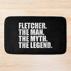 Fletcher The Man The Legend Bath Mat