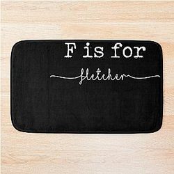 F is for Fletcher Bath Mat