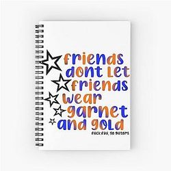 orange and blue florida gators Notebook