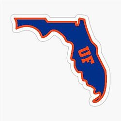 University of Florida Gators State Outline Sticker