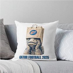 Embarrassed Florida Gators Fan Bag Over Head Shame Tee Gear Throw Pillow
