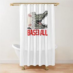 Florida Gators Baseball Shower Curtain