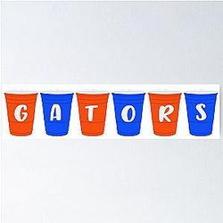 Florida Gators Cups Poster