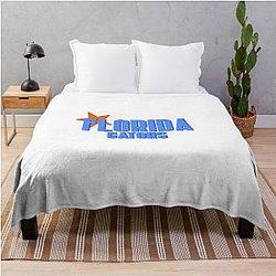 Florida Gators Blue and Orange Star Throw Blanket