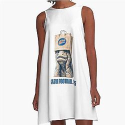 Embarrassed Florida Gators Fan Bag Over Head Shame Tee Gear A-Line Dress