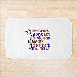 orange and blue florida gators bath mat