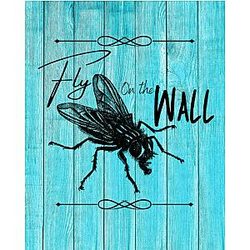 Fly on the Wall Journal, 8 1/2 x 10 Blank Lined Notebook 200 Pages