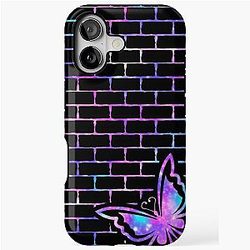 BUTTERFLY ON THE WALL iPhone Tough Case