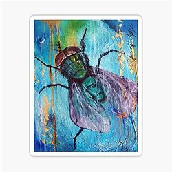 A Fly on the Wall Sticker