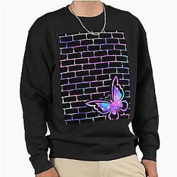 Butterfly on the Wall Pullover Sweatshirt
