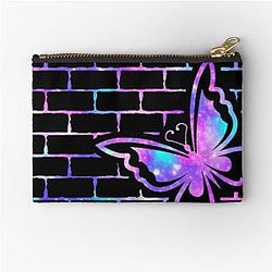 Butterfly on the wall Zipper Pouch