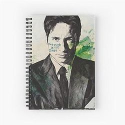 The Truth Is Out There Fox Mulder Portrait Spiral Notebook