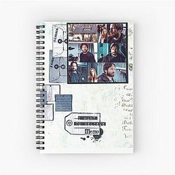 Fox Mulder fan art Spiral Notebook