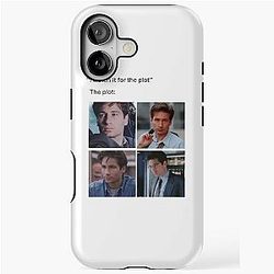 I Watch it for the Plot Fox Mulder - X Files iPhone Tough Case