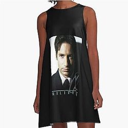 The X-Files Fox Mulder Believer Portrait Dress
