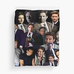 David Duchovny Fox Mulder photo collage Duvet Cover