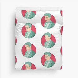 Fox Mulder The X Files Digital Illustration David Duchovny Retro Vintage 90s Duvet Cover Changed To: Fox Mulder The X Files David Duchovny Retro 90s Duvet Cover