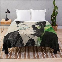 The Truth Is Out There Fox Mulder Portrait Throw Blanket