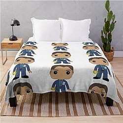 Fox Mulder Funko Pop Genuine Drawing Luxury Throw Blanket