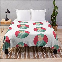 Fox Mulder The X Files Digital Illustration David Duchovny Throw Blanket