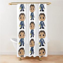Fox Mulder Funko Pop Shower Curtain