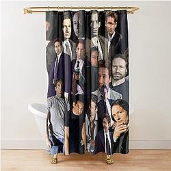 David Duchovny Fox Mulder photo collage Shower Curtain