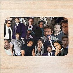 David Duchovny Fox Mulder Collage Bath Mat