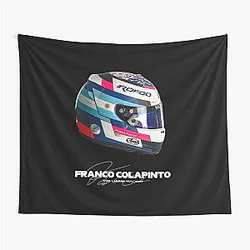Franco Colapinto F1 2024 Helmet Tapestry