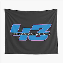 Franco Colapinto F1 Number 43 Logo Tapestry